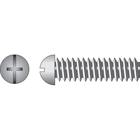 Aceds 8-32 x 1.25 in. Hillman Combination Phillips, Slotted Round Head Machine Screw Zinc 56309